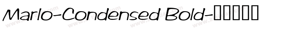 Marlo-Condensed Bold字体转换